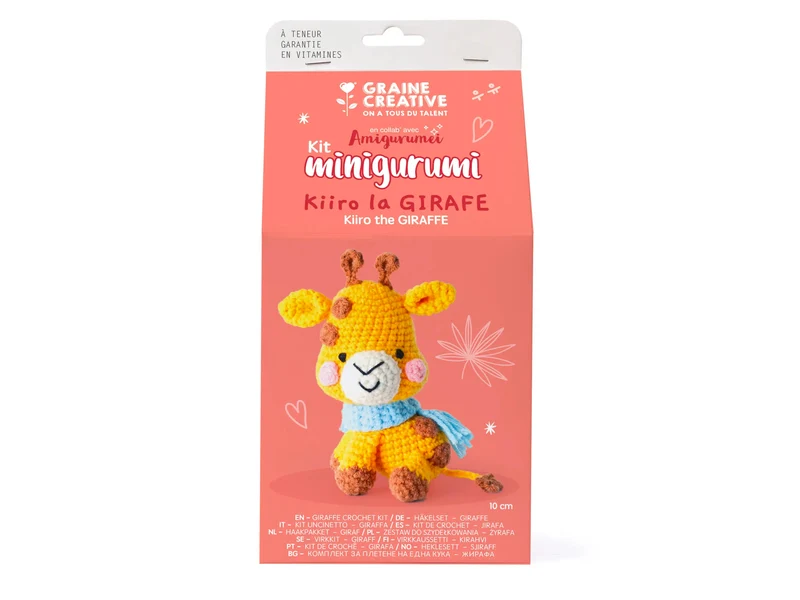 Kit crochet Minigurumi Girafe - Graine Créative
