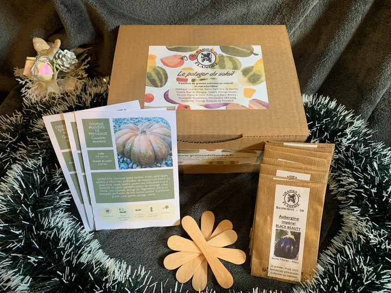 Coffret Cadeau Graines Potager du soleil - retrait uniquement