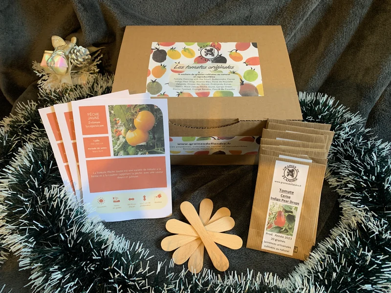 Coffret Cadeau Graines Tomates originales - retrait uniquement
