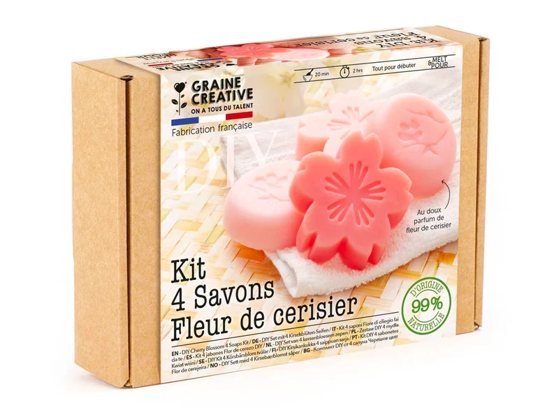 Kit DIY Savons Fleurs de Cerisier
