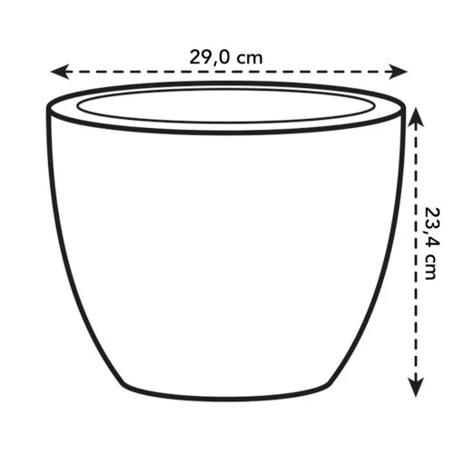 Pot Pure Soft Round blanc ELHO