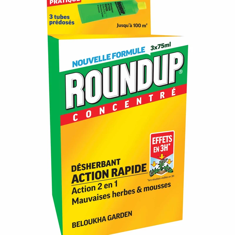 3 Désherbants concentré en tubes ROUND UP