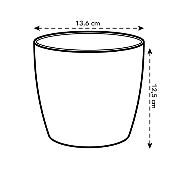 Elho Cache-pot Brussels rond brun cookie