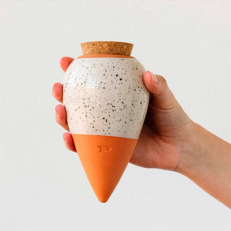 Olla hydratante blanc grainé