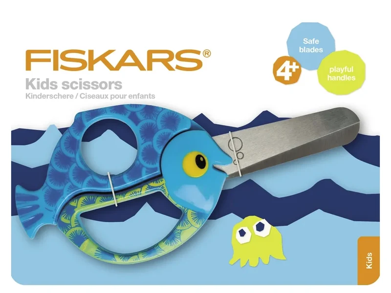 Ciseaux enfant Fiskars Poisson 13 cm -bouts ronds