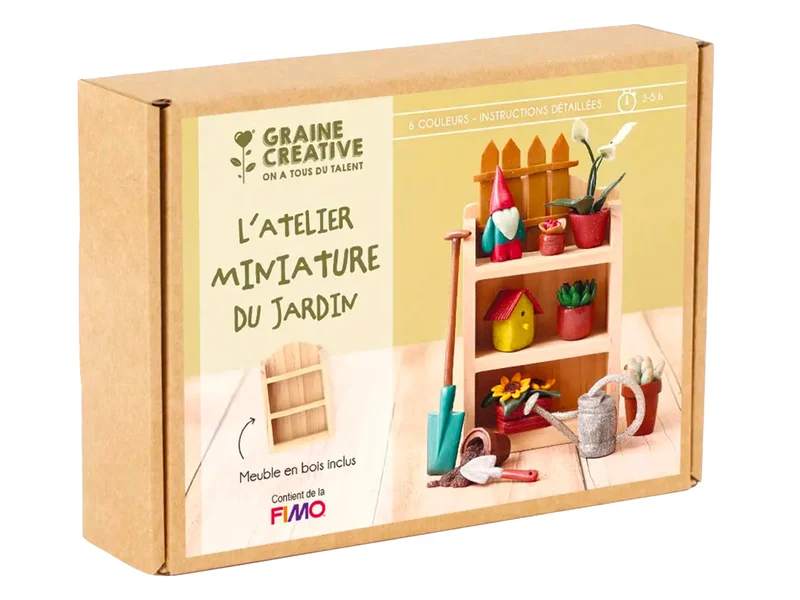 Coffret Fimo Miniatures Jardin - Graine Créative