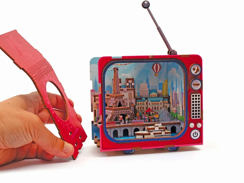 Maquette 3D Bois - Tv Paris - Graine Créative