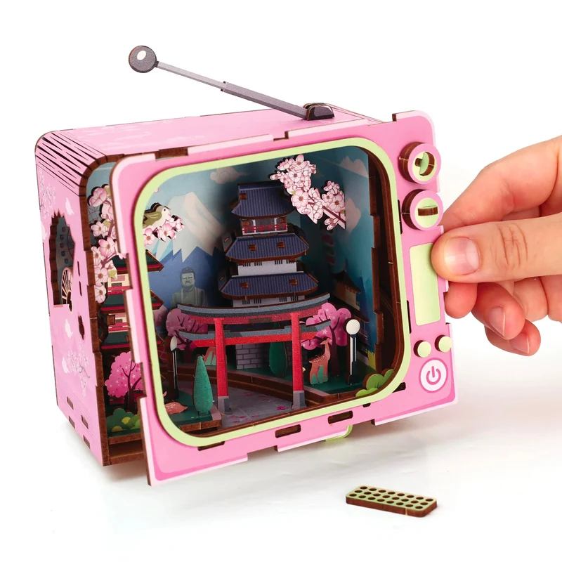 Maquette 3D Bois - Tv Tokyo - Graine Créative