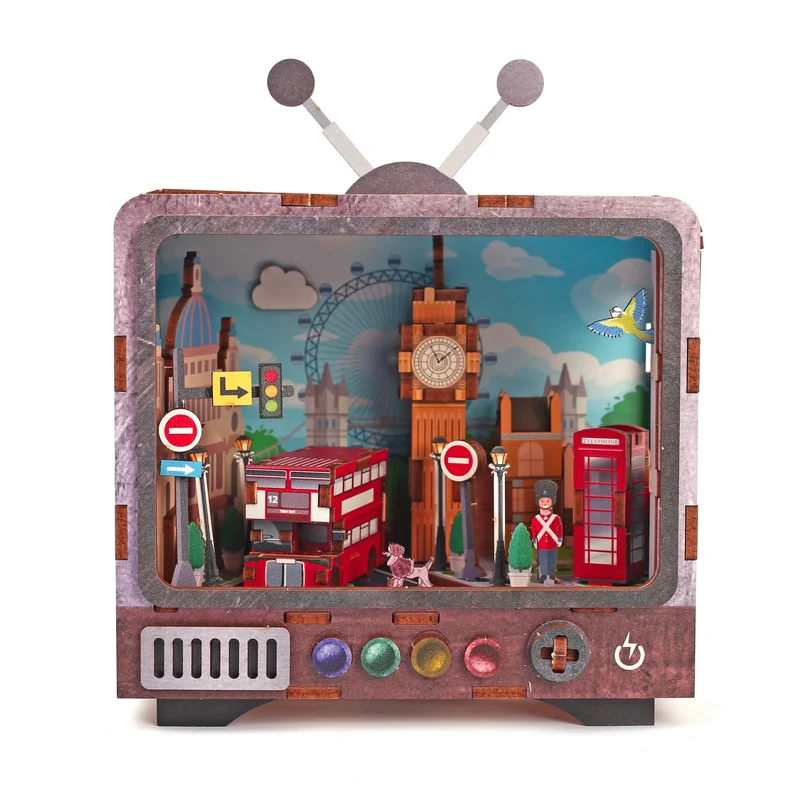 Maquette 3D Bois - Tv Londres - Graine Créative
