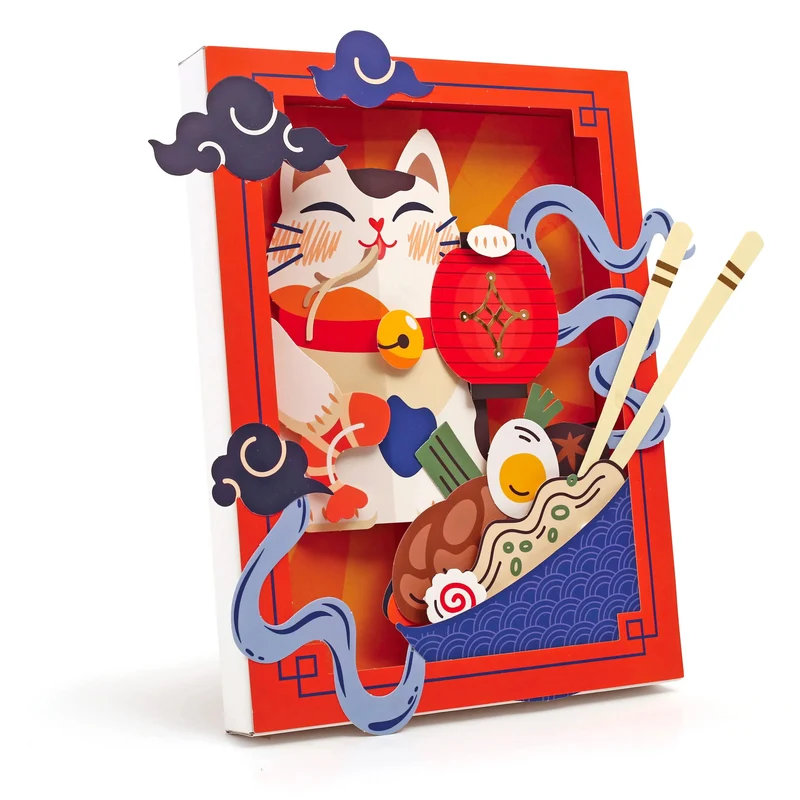Cadre 3D Papier Ramen - Graine Créative