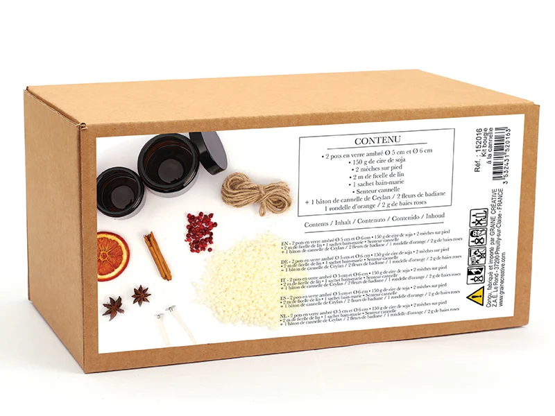 Coffret diy mes bougies a la cannelle