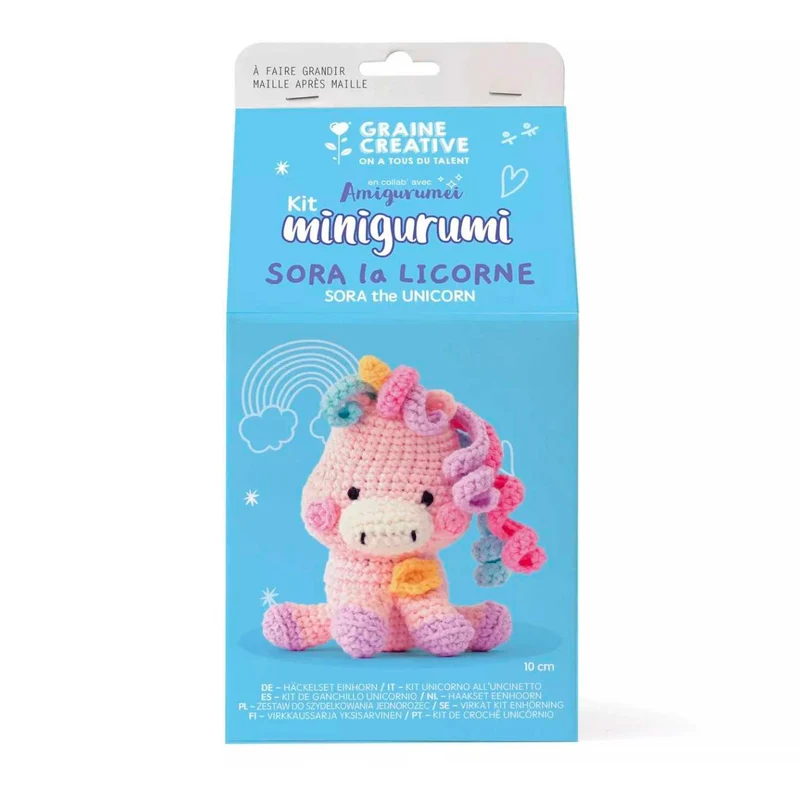 Kit Minigurumi Sora la Licorne - Graine Créative