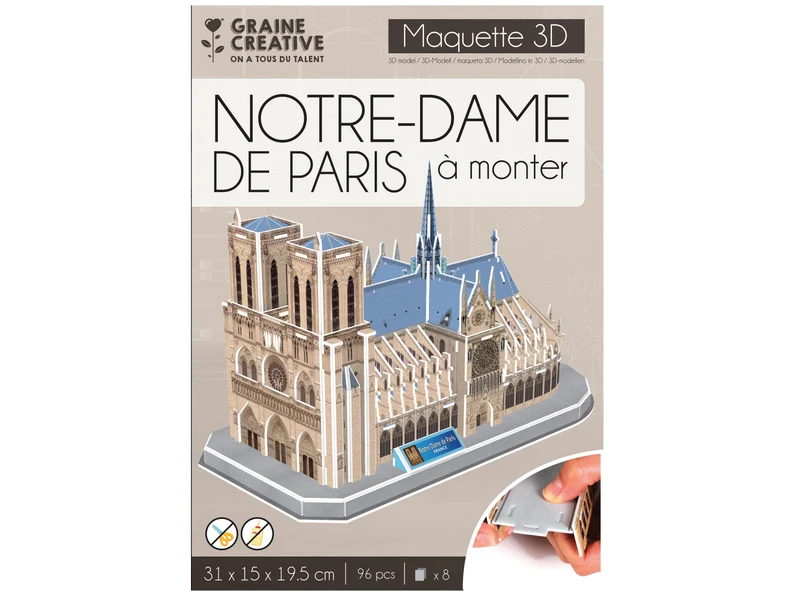 Puzzle maquette - Notre-Dame de Paris - Graine Créative