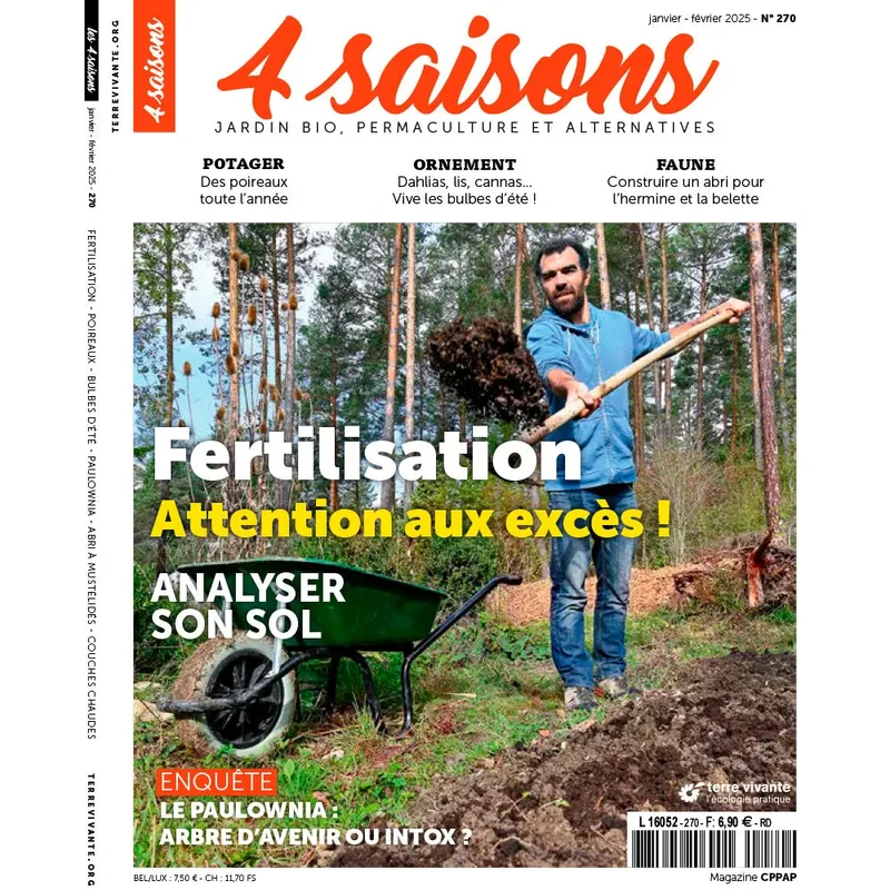 MAGAZINE 4 SAISONS - n270 FERTILISATION : ATTENTION AUX EXCÈS !