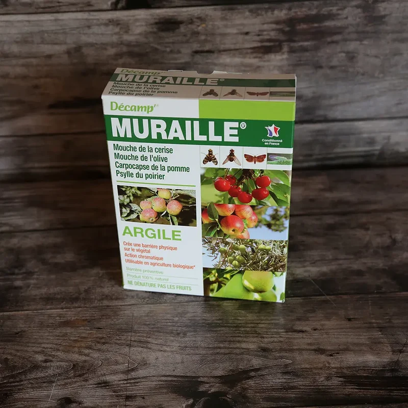 ARGILE CONTRE LE CARPOCAPSE, PSYLLE, MOUCHE DE LA CERISE, OLIVE