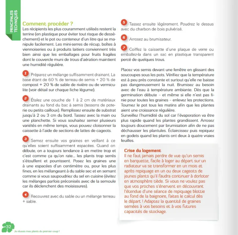 JE REUSSIS MES PLANTS DU PREMIER COUP