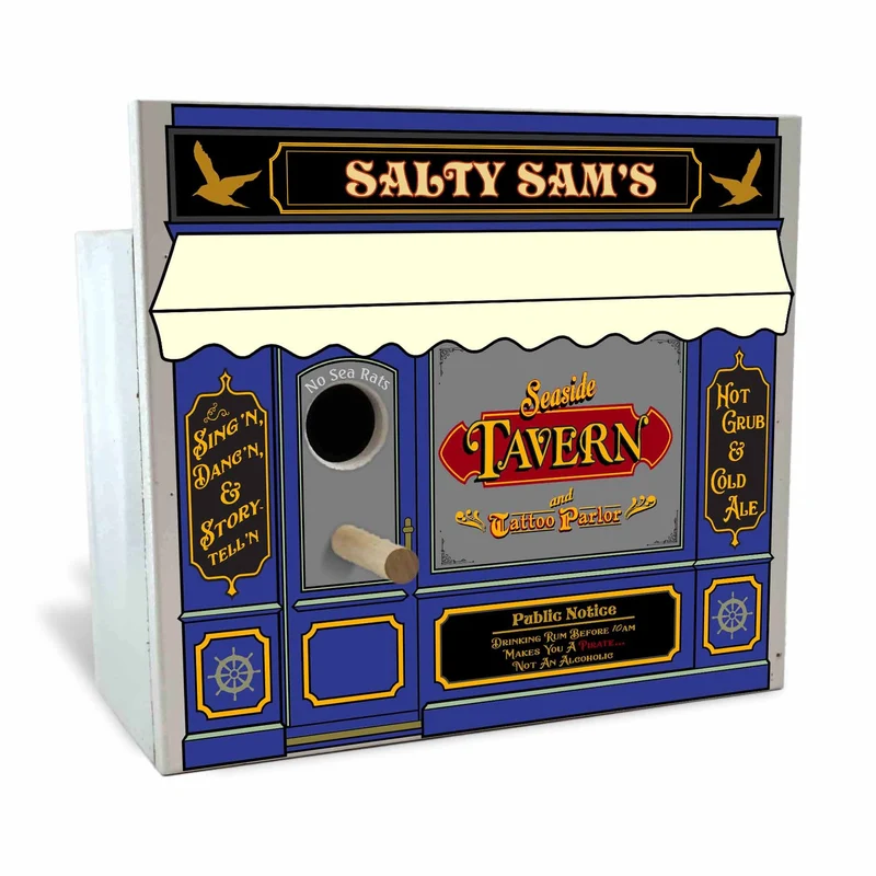 Seaside Tavern Birdhouse - Personalized