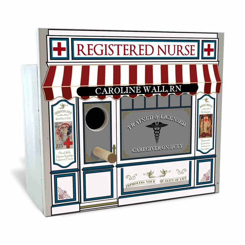 Registered Nurse Birdhouse - Personalized