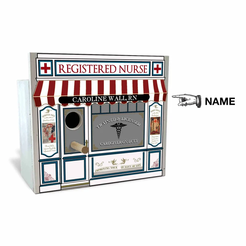 Registered Nurse Birdhouse - Personalized