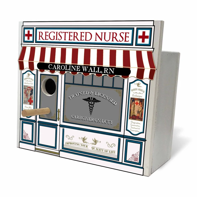 Registered Nurse Birdhouse - Personalized