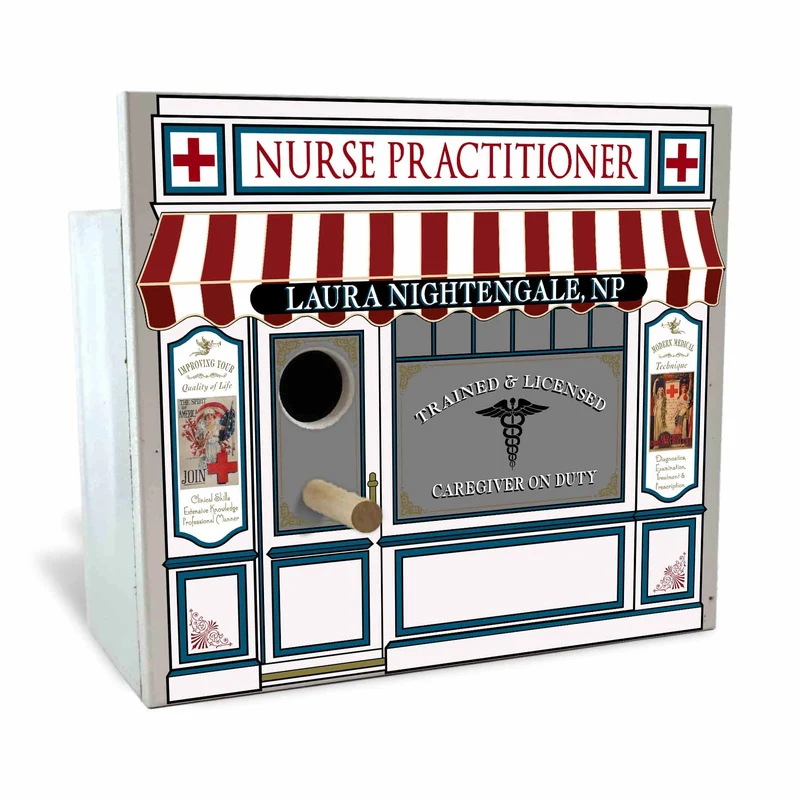 Nurse Practitioner Birdhouse - Personalized