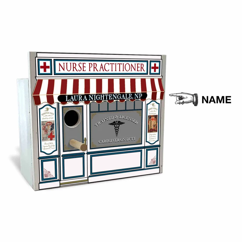 Nurse Practitioner Birdhouse - Personalized