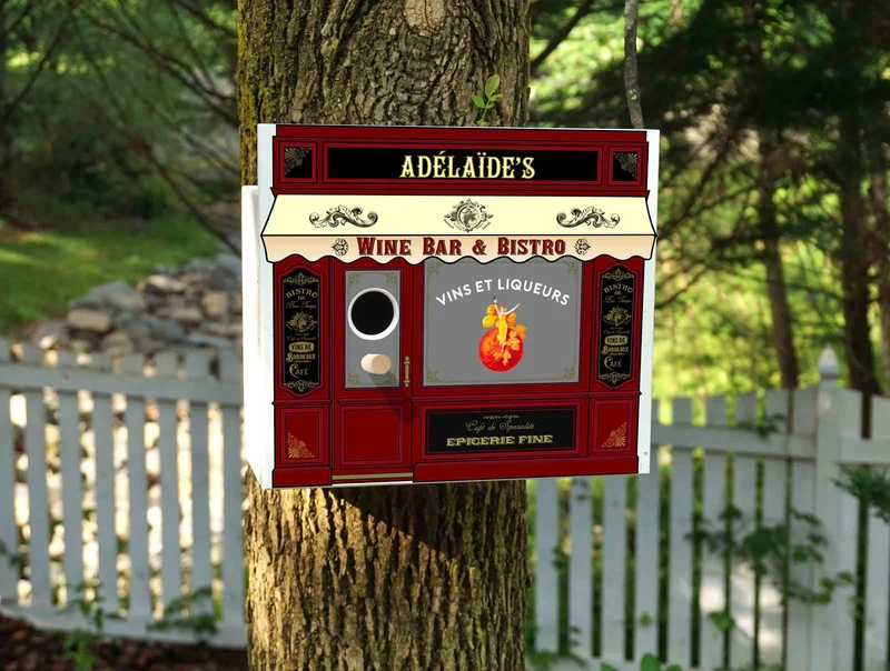 Wine Bar Birdhouse - Personalized