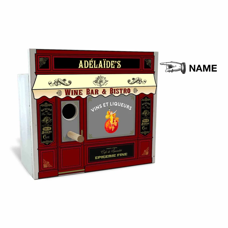 Wine Bar Birdhouse - Personalized