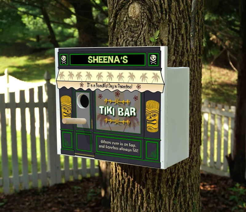 Tiki Birdhouse - Personalized