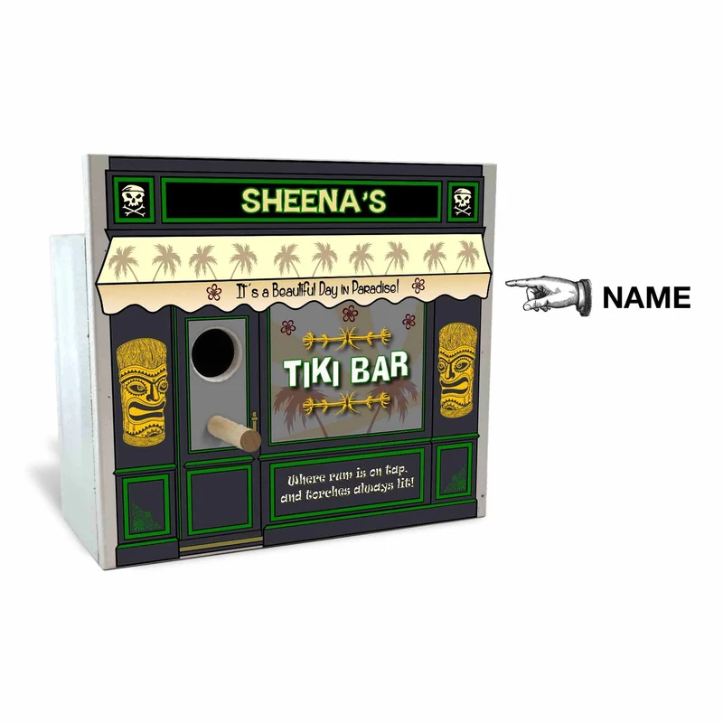 Tiki Birdhouse - Personalized
