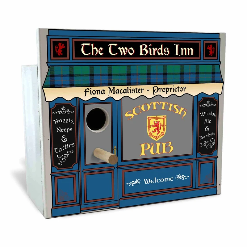 Scottish Pub Birdhouse - Personalized