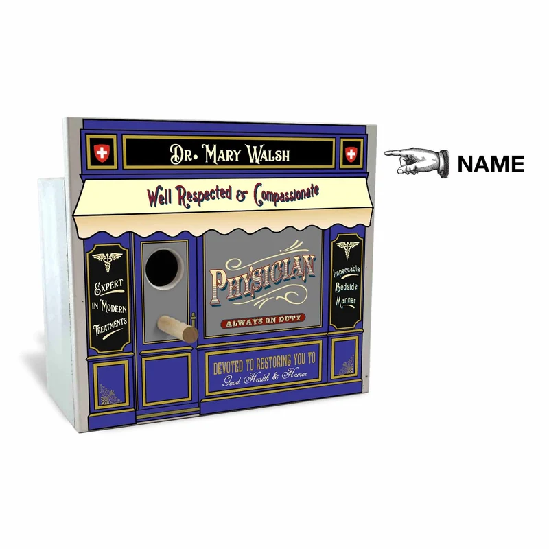 Physician Birdhouse - Personalized