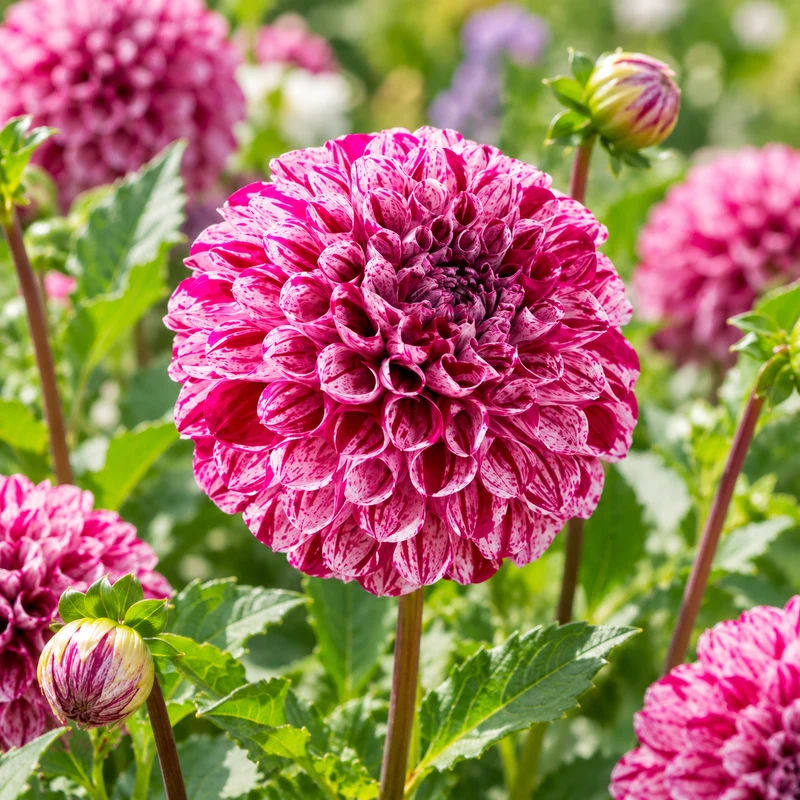 Bulbes de fleurs non-traité Dahlia ballon Marble Ball calibre 1