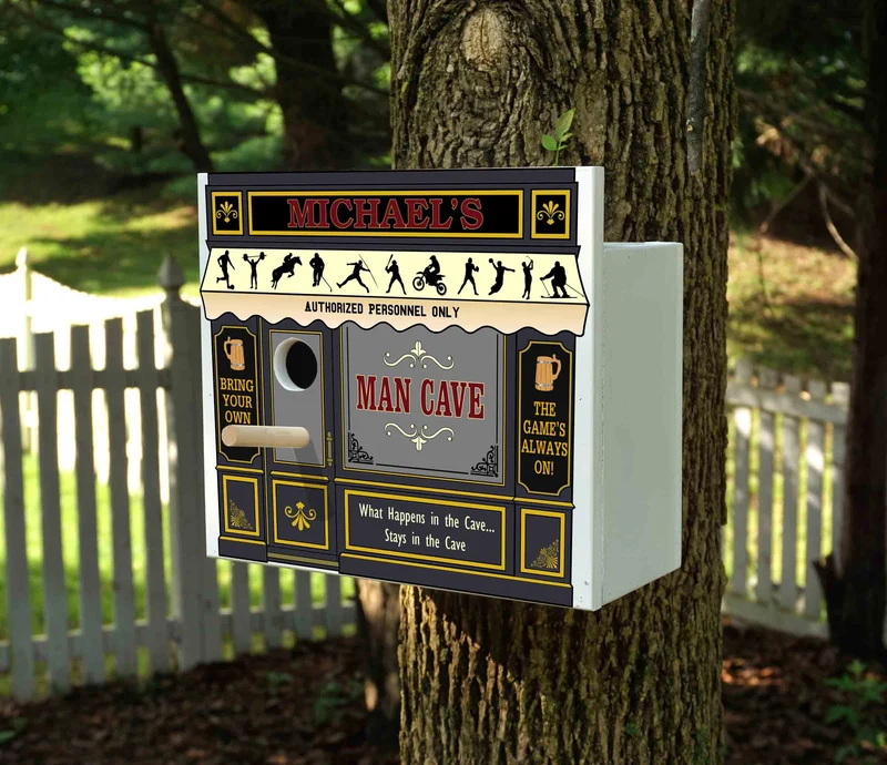 Man Cave Birdhouse - Personalized