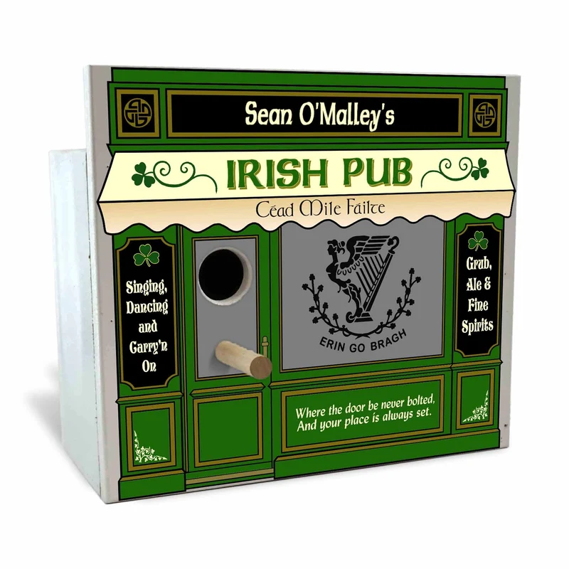 Irish Pub Birdhouse - Personalized