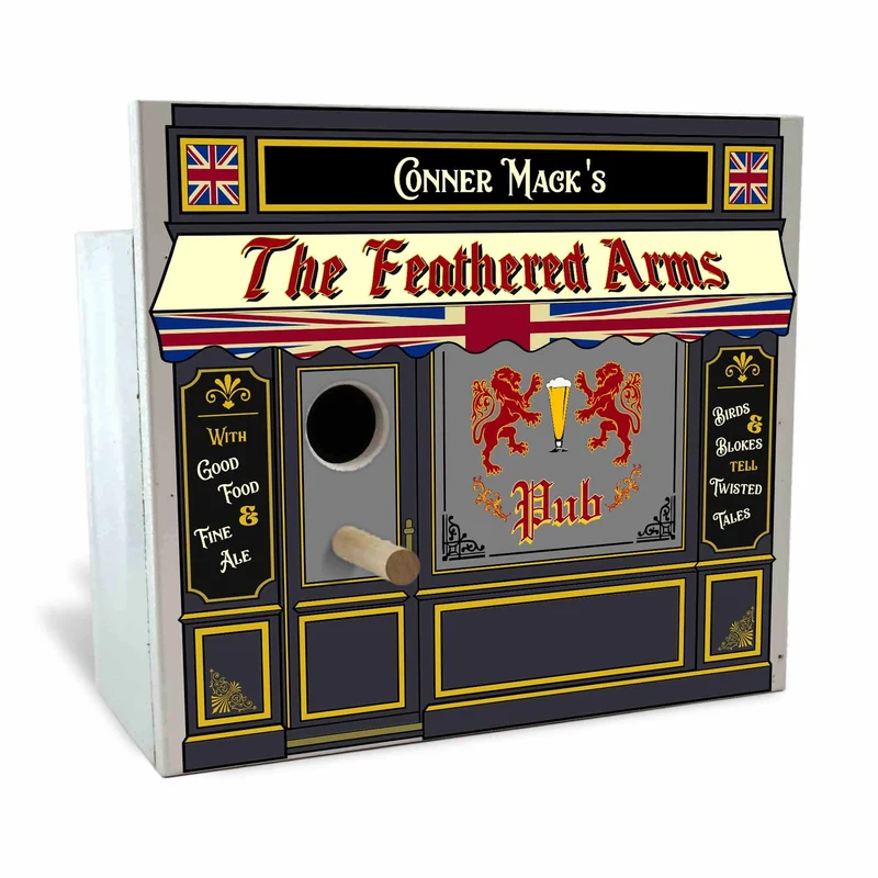 English Pub Birdhouse - Personalized