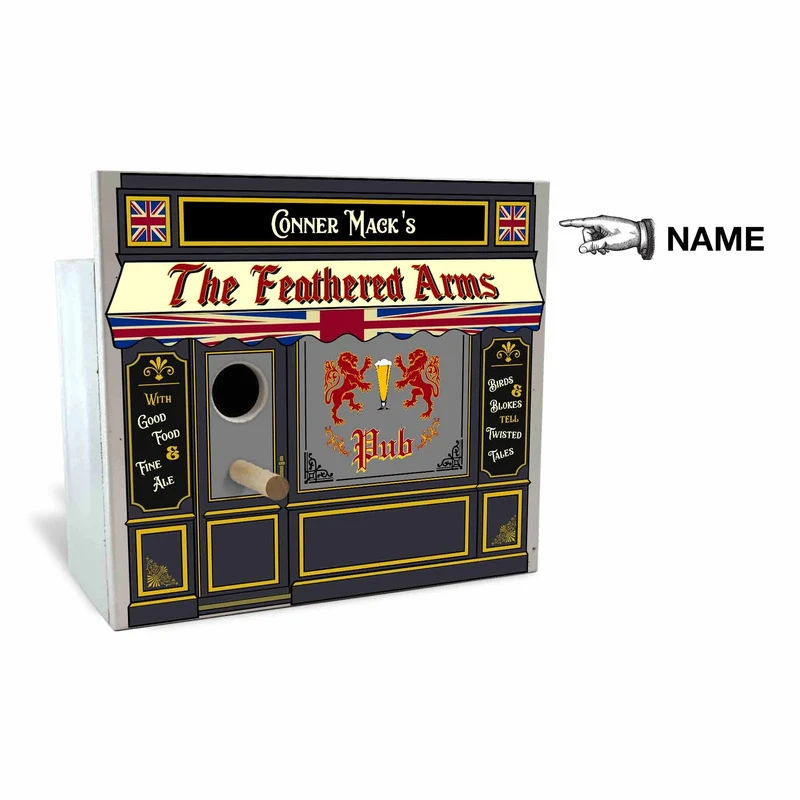 English Pub Birdhouse - Personalized