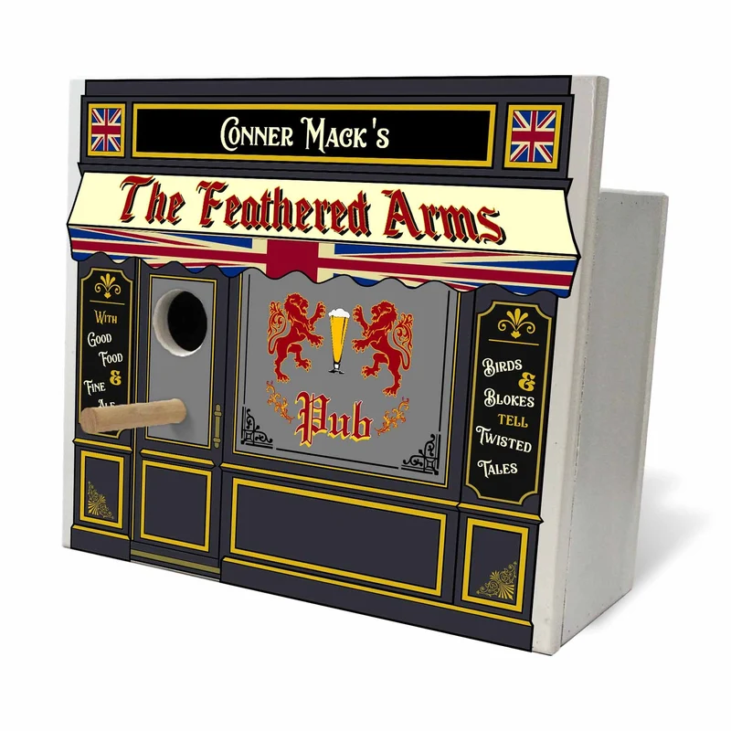 English Pub Birdhouse - Personalized