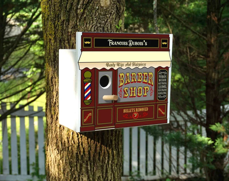 Barber Birdhouse - Personalized