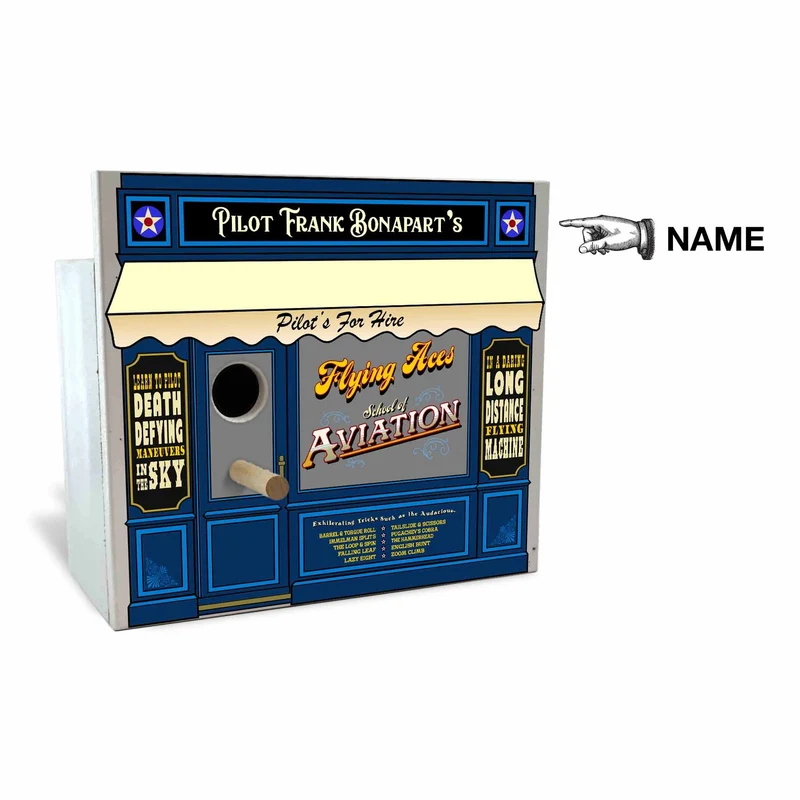 Aviation Birdhouse - Personalized