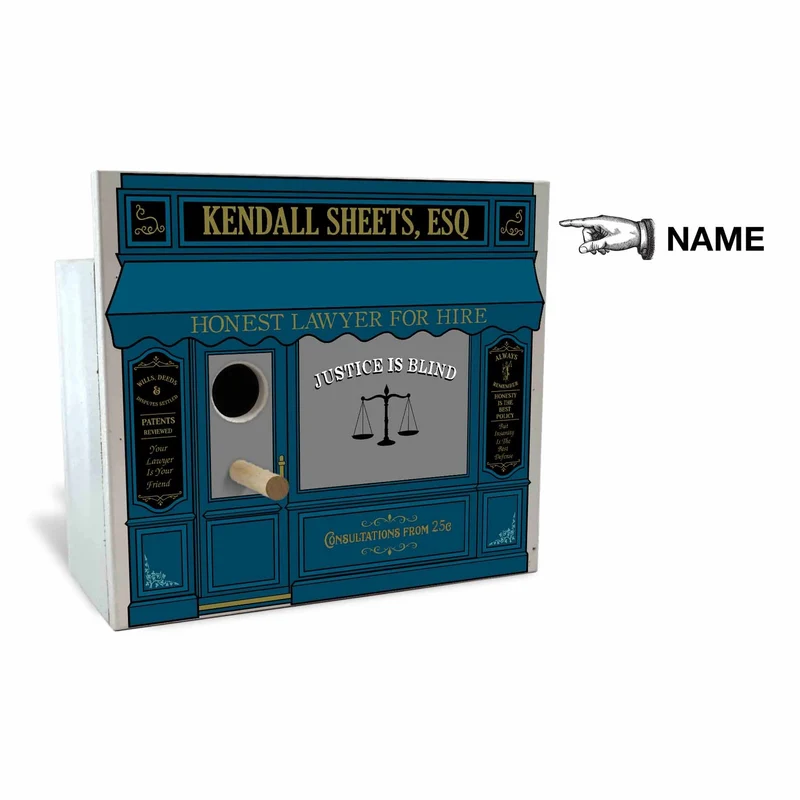 Lawyer Birdhouse - Personalized