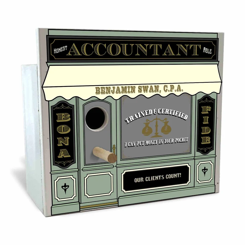 Accountant Birdhouse - Personalized