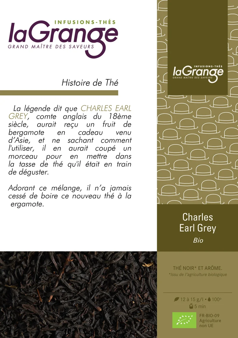 Thé noir - Charles Earl Grey Bio