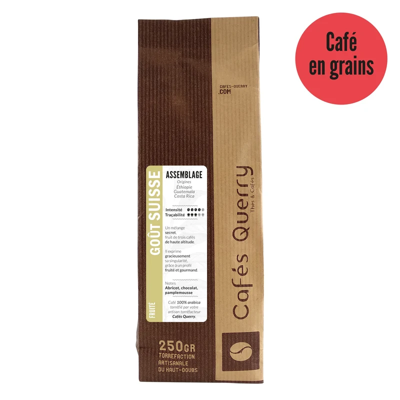 Café grain , goût Suisse .