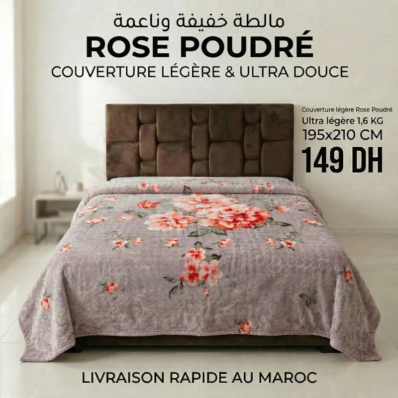 Couverture Rose Poudré