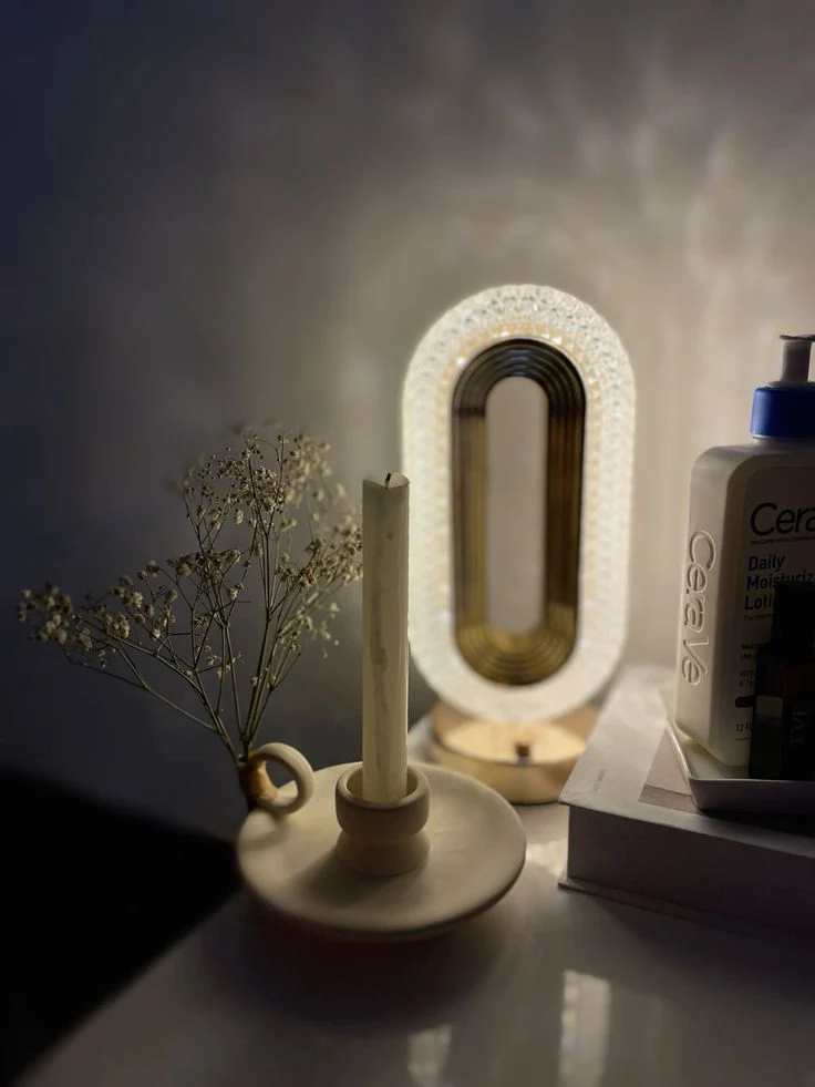 Lampe décorative LED en cristal – Ambiance moderne