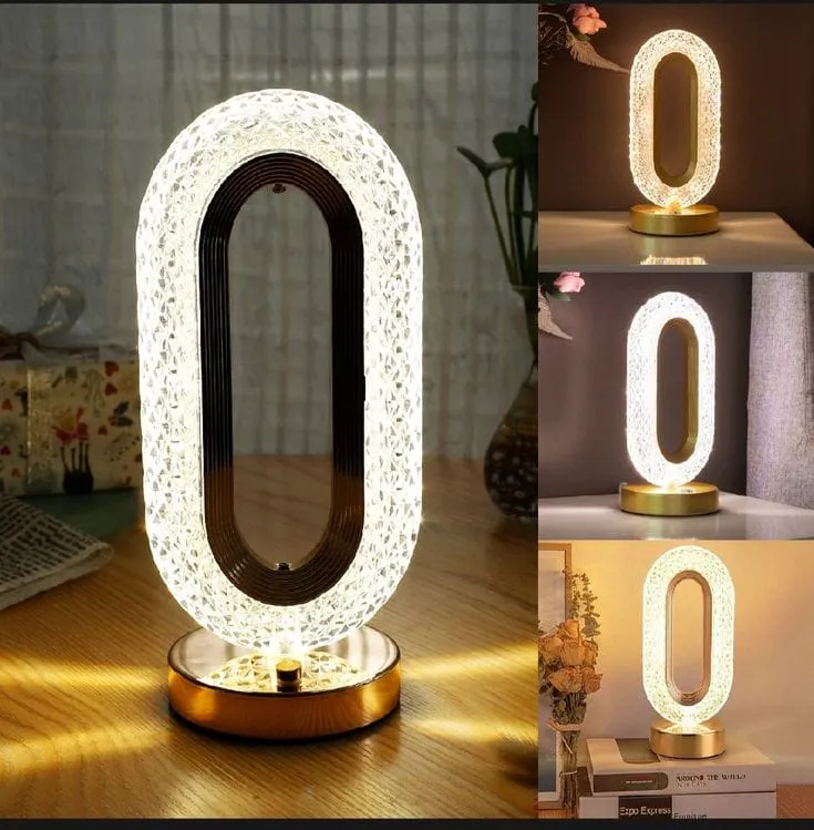 Lampe décorative LED en cristal – Ambiance moderne