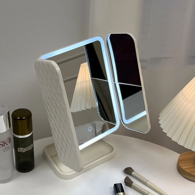 Miroir Cosmétique LED Lighted avec Angle Réglable
