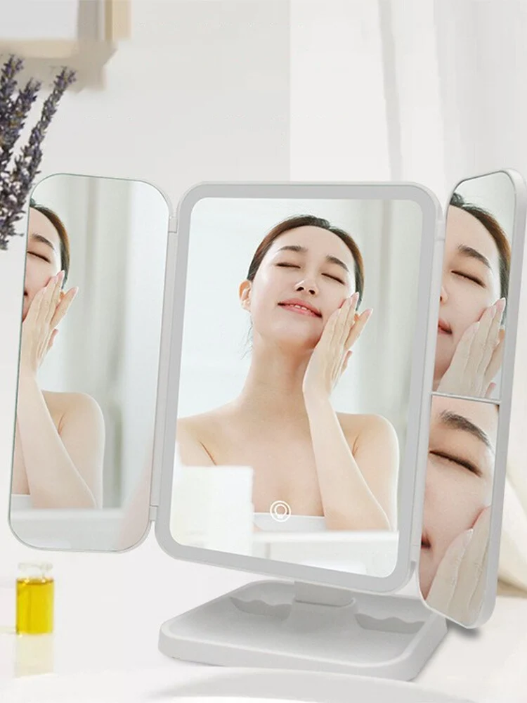 Miroir Cosmétique LED Lighted avec Angle Réglable