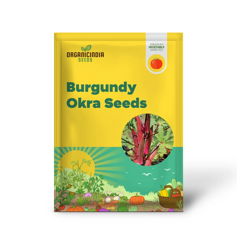Red Burgundy Okra Seeds for Planting